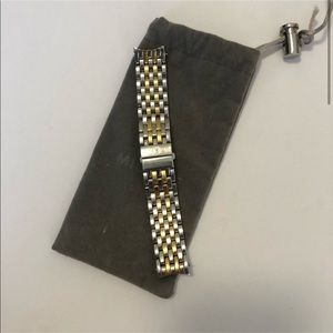 Michele Sydney Two Tone 18mm Watch Band